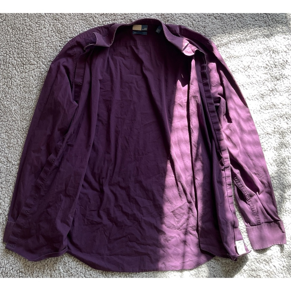 14th & Union Men’s Medium Purple Long Sleeve Button Down Shirt. - Picture 2 of 8